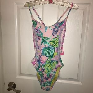 Lilly Pulitzer Azalea One Piece Swimsuit Mermaid in the Shade NWT